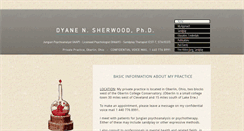 Desktop Screenshot of dyanesherwood.com